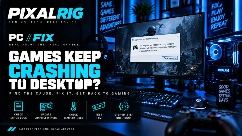 Games crashing to desktop troubleshooting cover