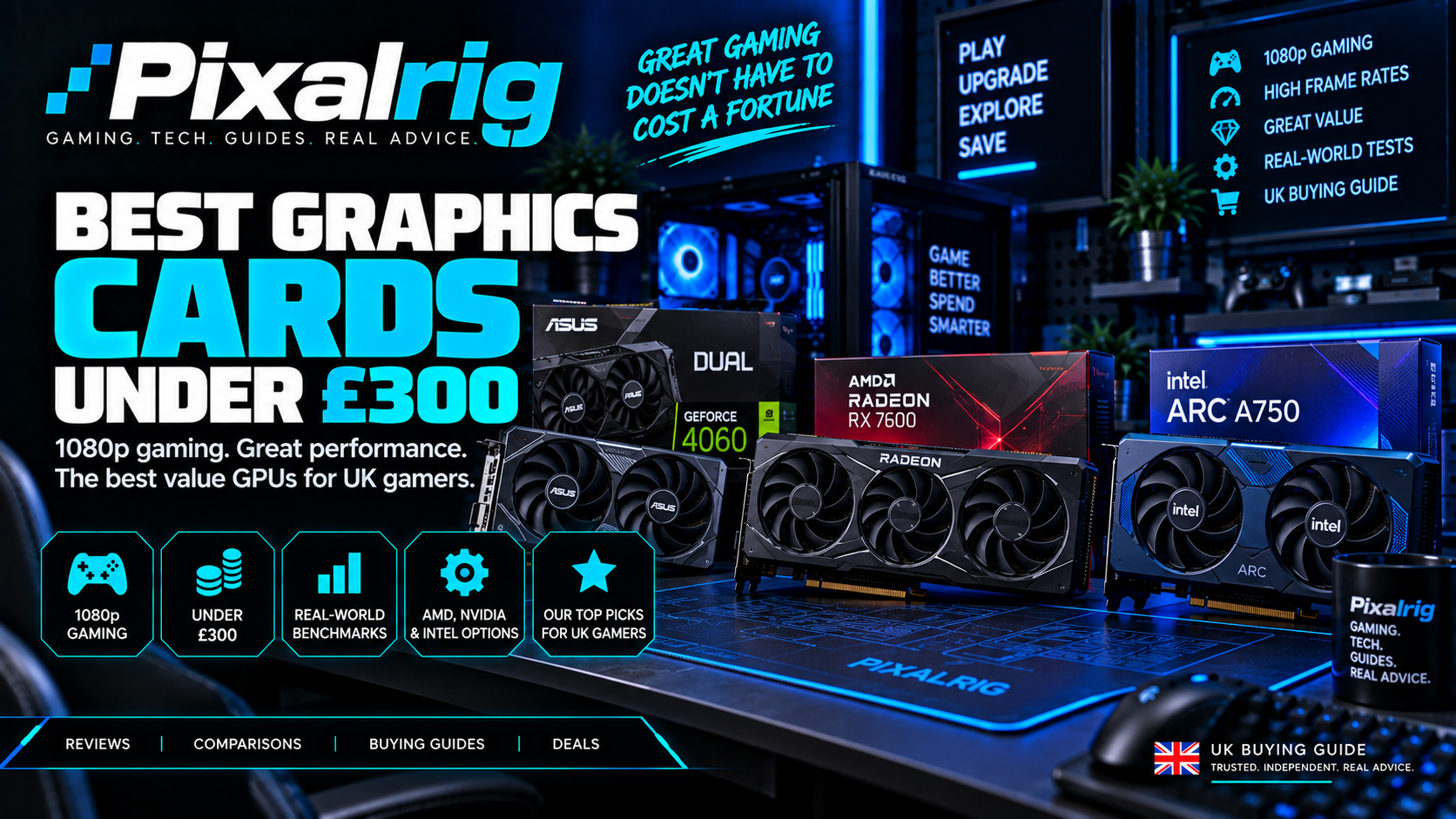 Graphics cards under £300 buying guide cover