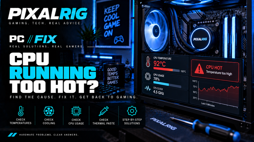 CPU running too hot troubleshooting cover