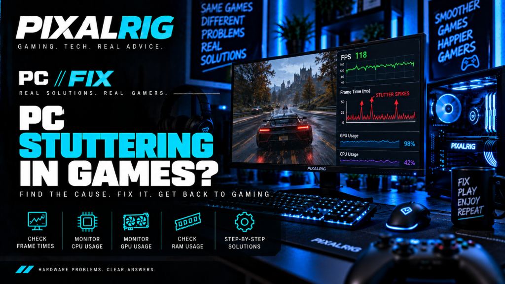 PC stuttering in games troubleshooting cover