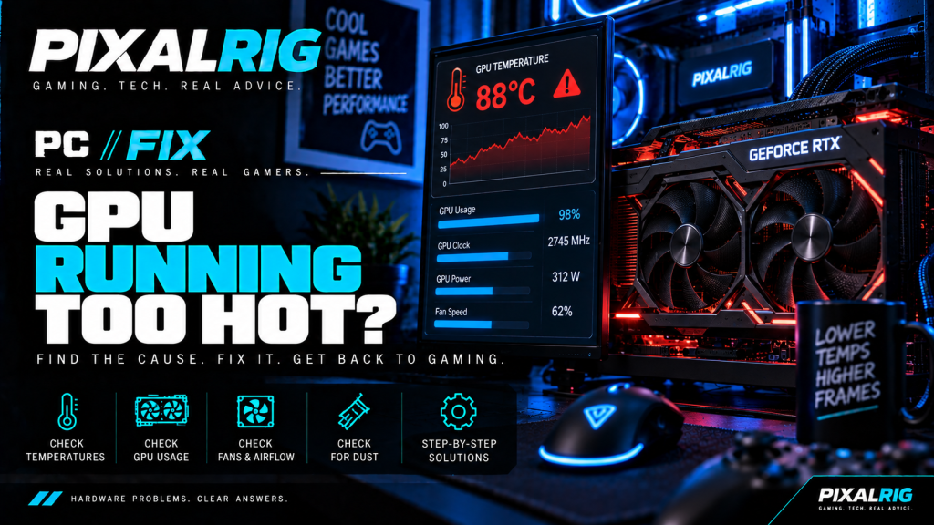 PC Fix GPU running too hot troubleshooting cover