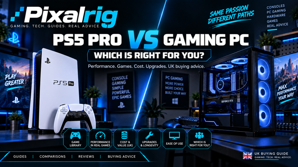 PS5 Pro versus gaming PC comparison cover